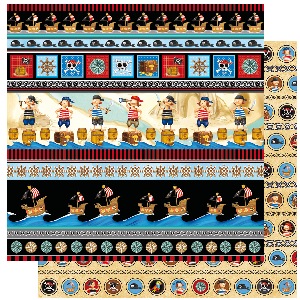 Scrapbookpapír Pirats of the Sea, 30,5x30,5cm, 190g/m2